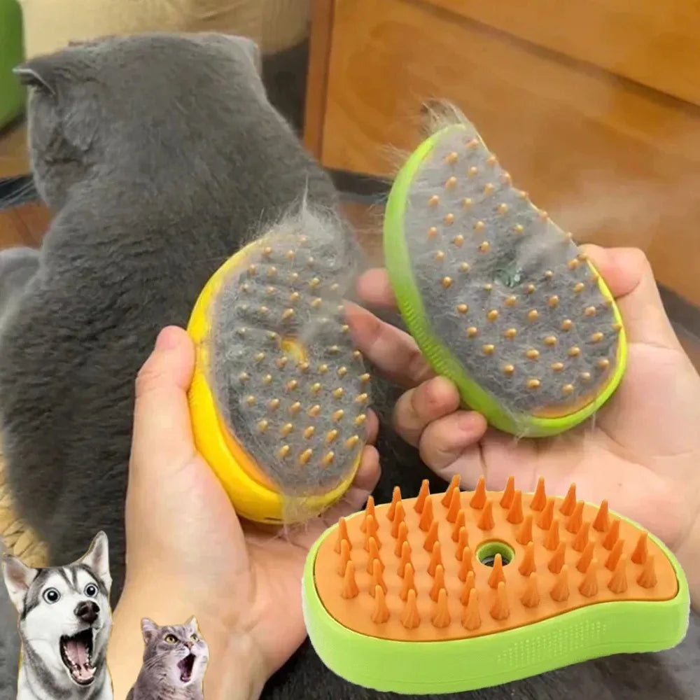 3-in-1 Steam Grooming Brush
