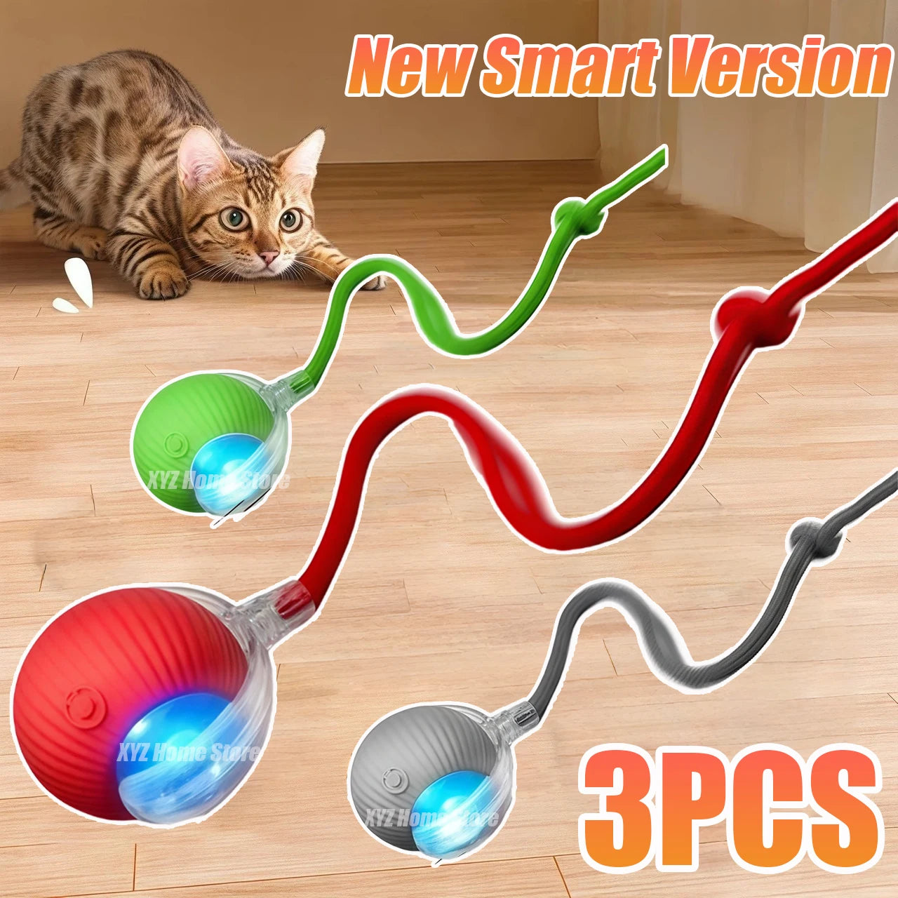 Smart Rolling Cat Ball Toy